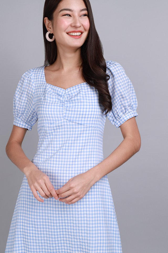 A Walk To Remember Dress In Sky Gingham