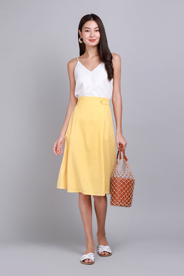 Soak Up The Sun Skirt In Sunshine Yellow