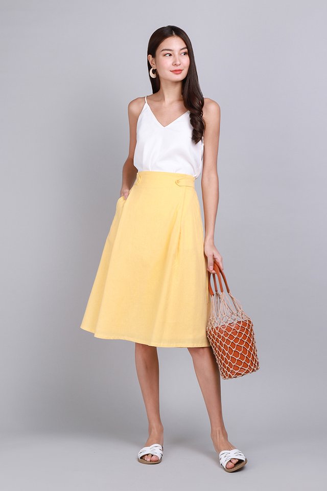 Soak Up The Sun Skirt In Sunshine Yellow