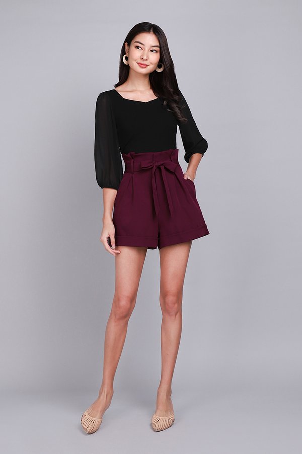 Zoe Top In Classic Black