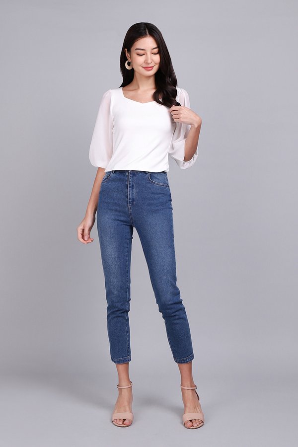 Zoe Top In Classic White