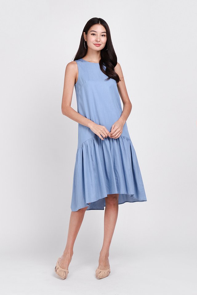 Journey To Remember Dress In Light Wash