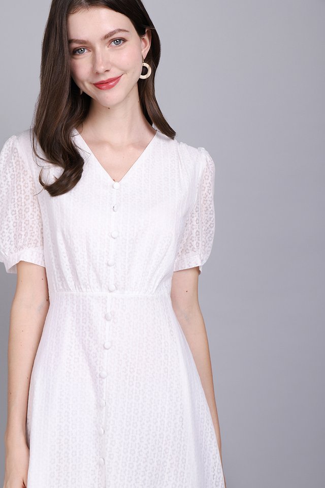 Glimmer Of Hope Dress In Classic White
