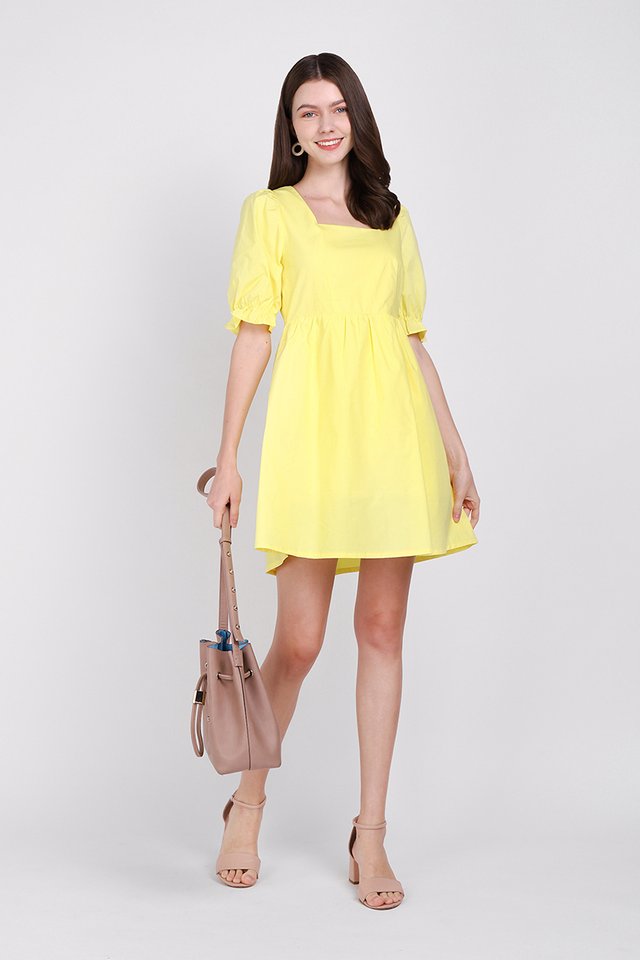 Popping Candy Romper in Sunshine Yellow