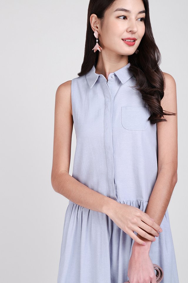 Curated Collection Dress In Periwinkle