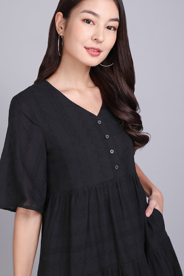 Fable Of Romance Dress In Classic Black
