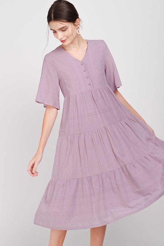Fable Of Romance Dress In Lavender