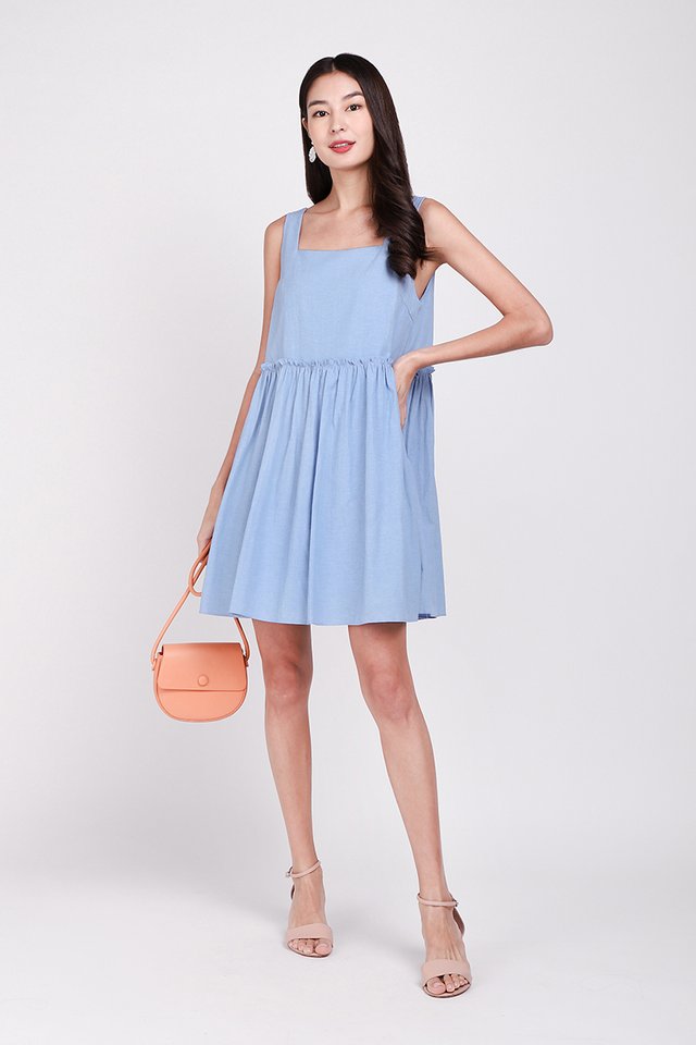 Summer Admirer Dress In Sky Blue