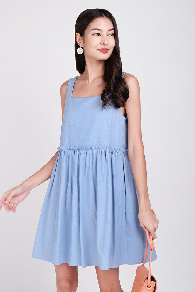 Summer Admirer Dress In Sky Blue