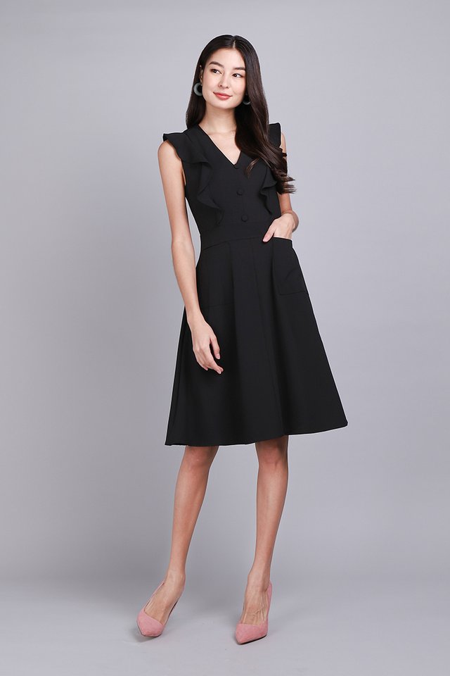 Classy Appeal Dress In Classic Black