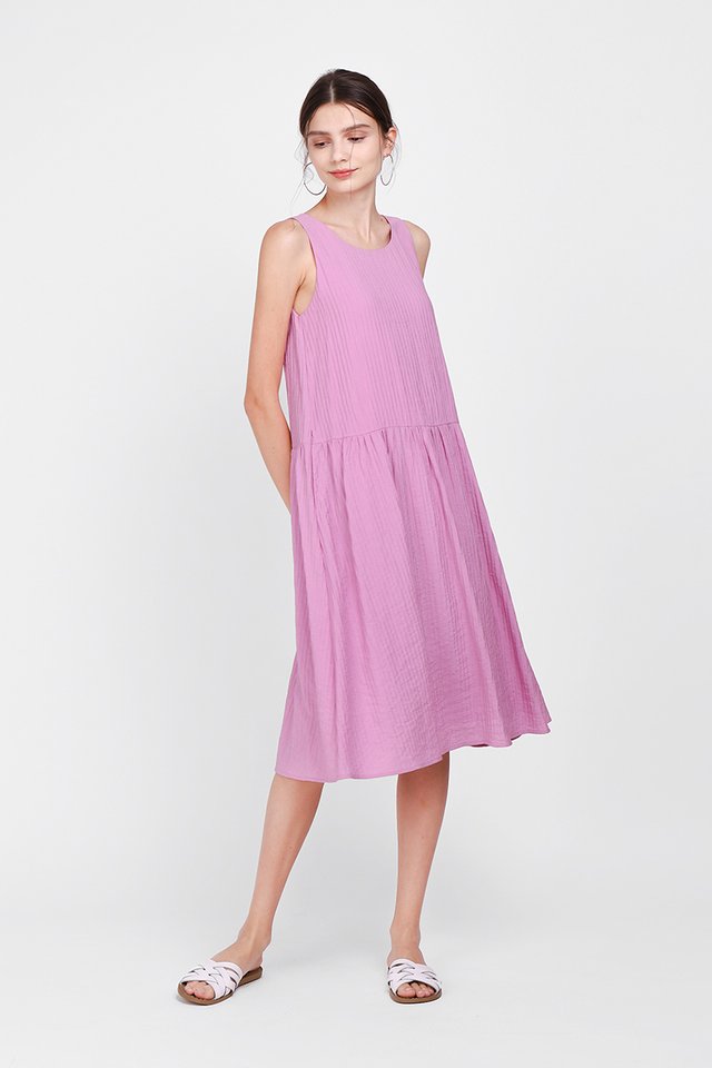 Flourish and Thrive Dress In Taffy Pink