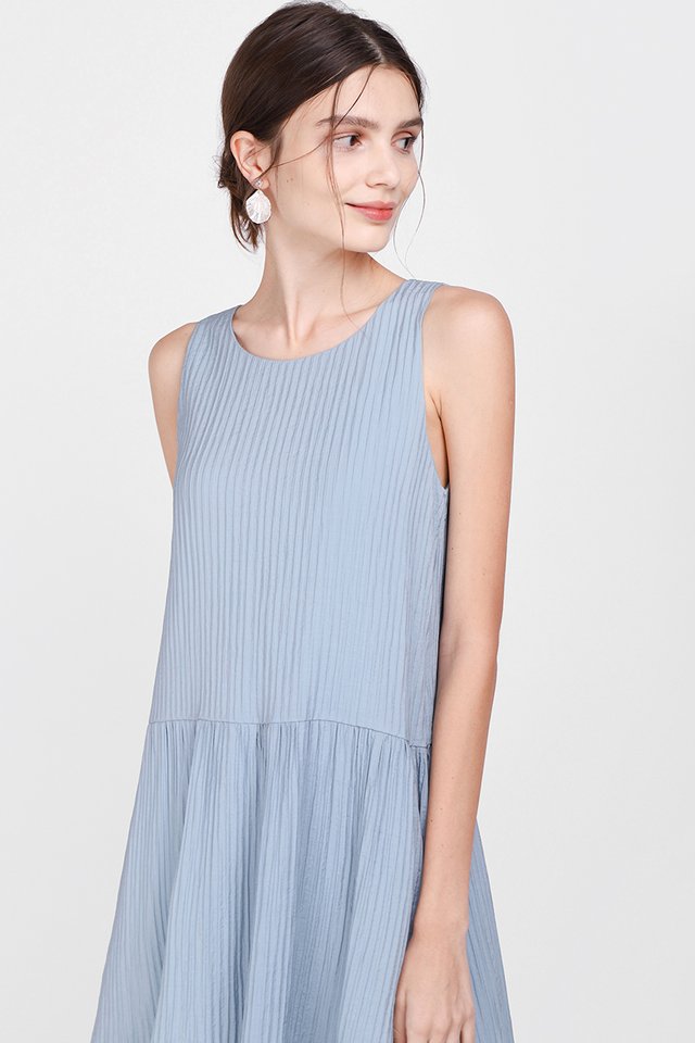 Flourish and Thrive Dress In Sky Blue