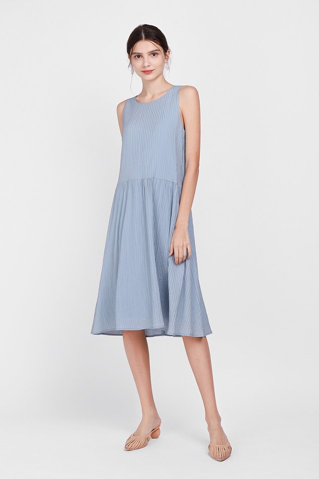 Flourish and Thrive Dress In Sky Blue