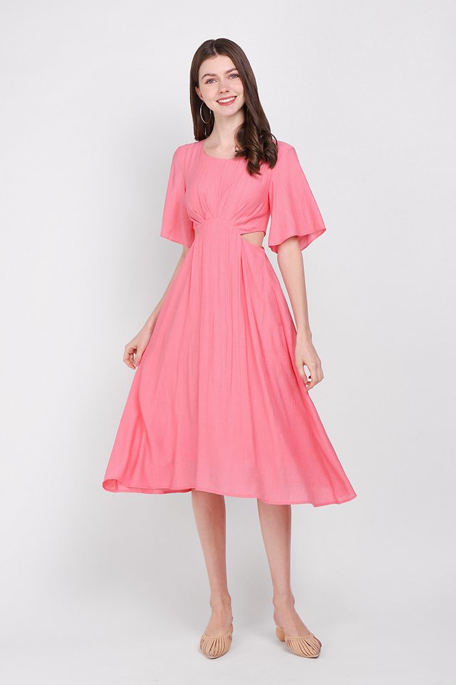 Beautifully Made Dress In Candy Pink