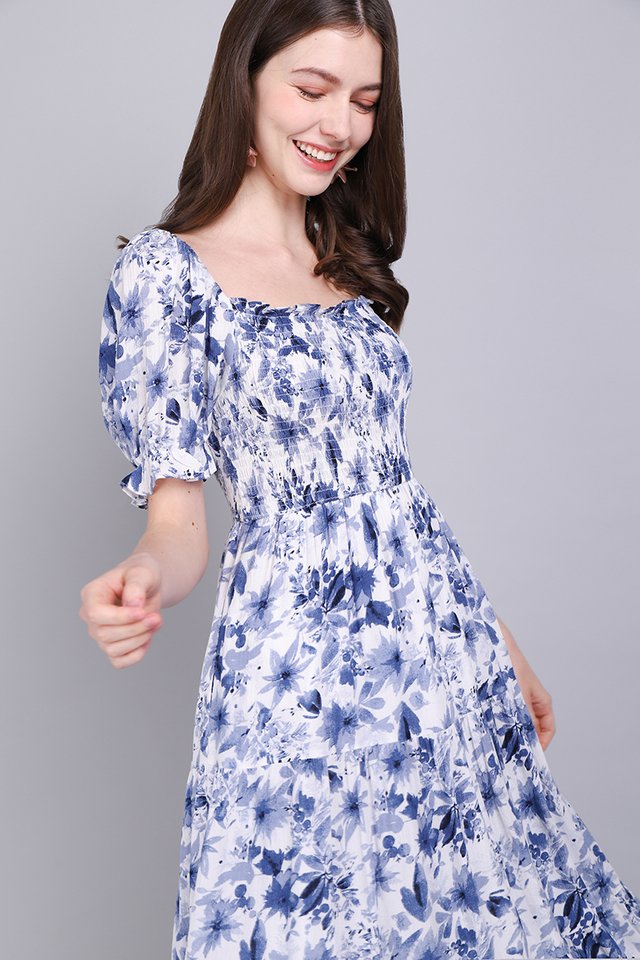 [BO] Métier Of Art Dress In Blue Florals
