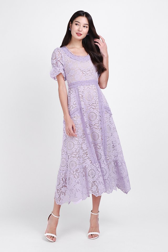 Date With Spring Dress In Lavender