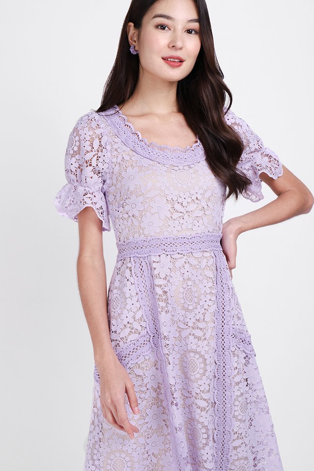 Date With Spring Dress In Lavender