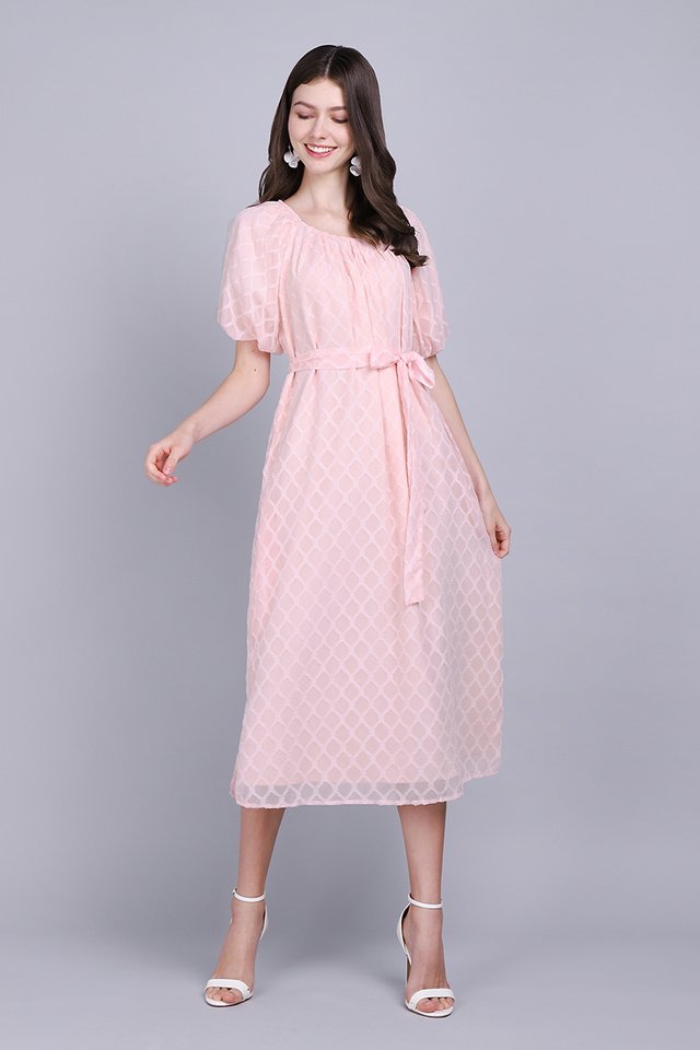 Pastel Merriment Dress In Soft Pink