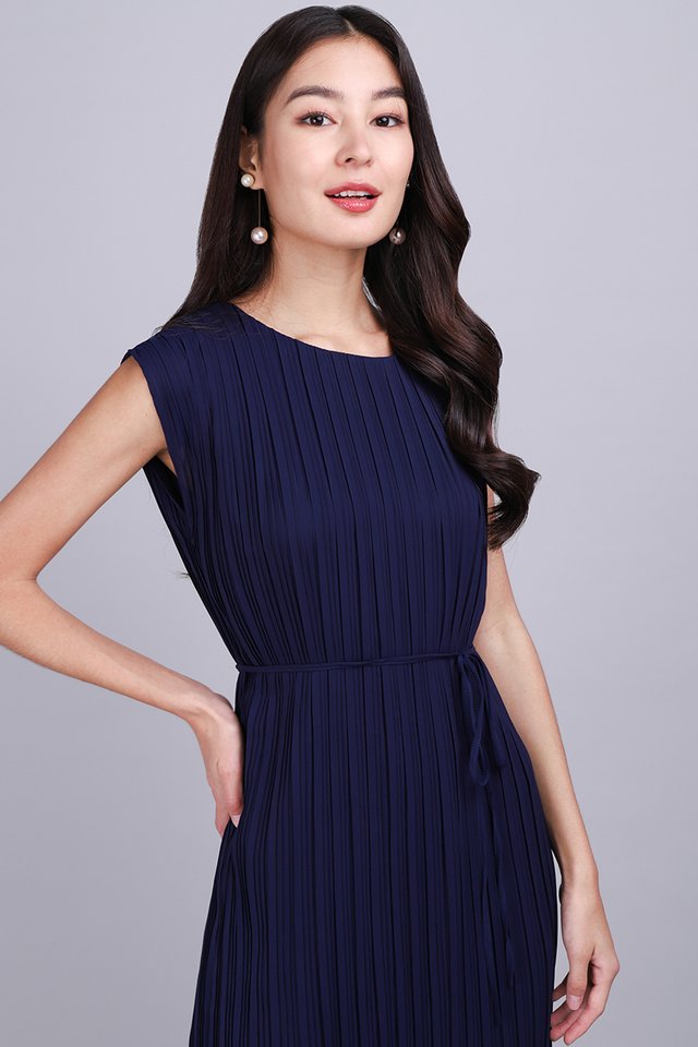 [BO] Selena Dress In Navy Blue