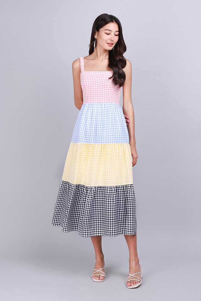 Nora Dress In Pink Gingham