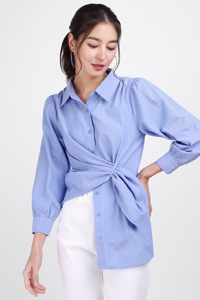 Pixie Shirt In Periwinkle Blue