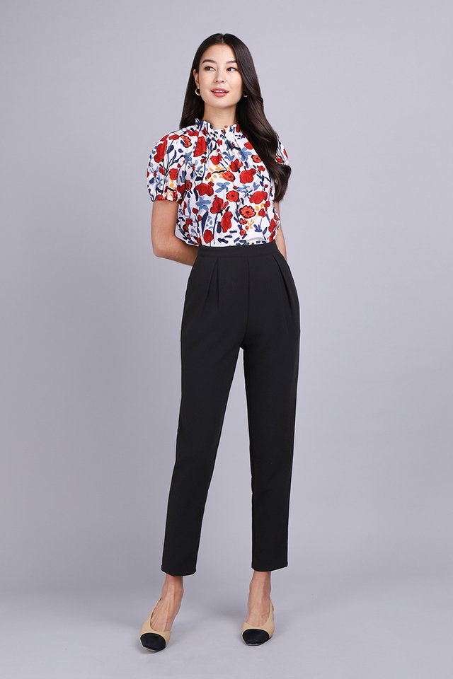 [BO] Anabella Top In Red Florals