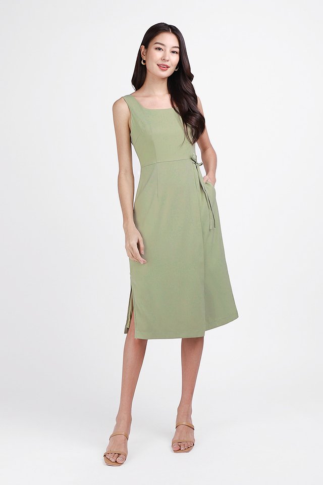 Esme Dress In Sage Green