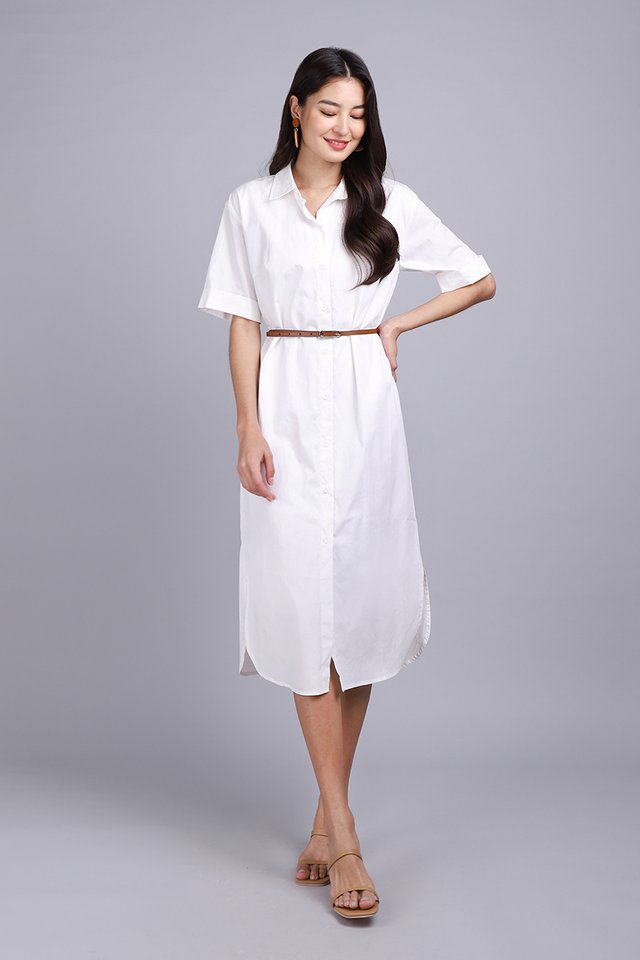 Edith Dress In Classic White