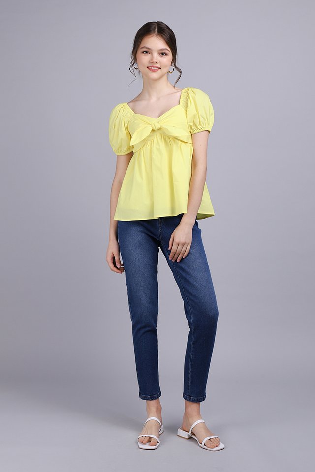 Candace Top In Lemon