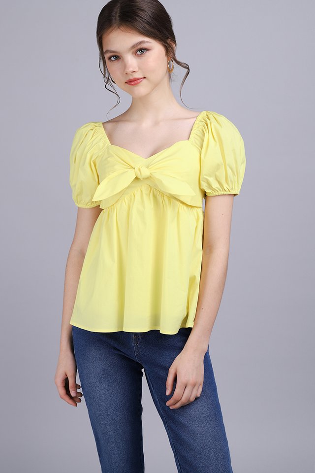 Candace Top In Lemon