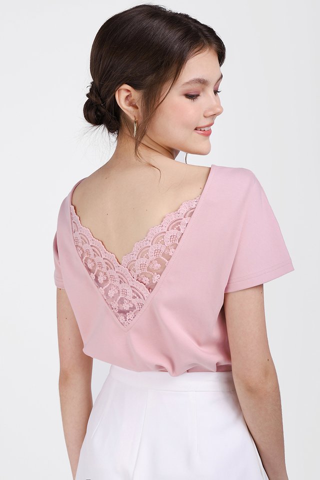 Diana Top In Dusty Pink