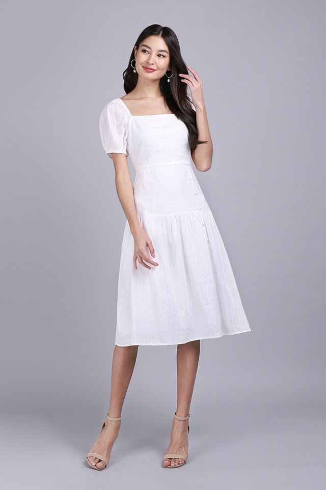 Hadley Dress In Classic White