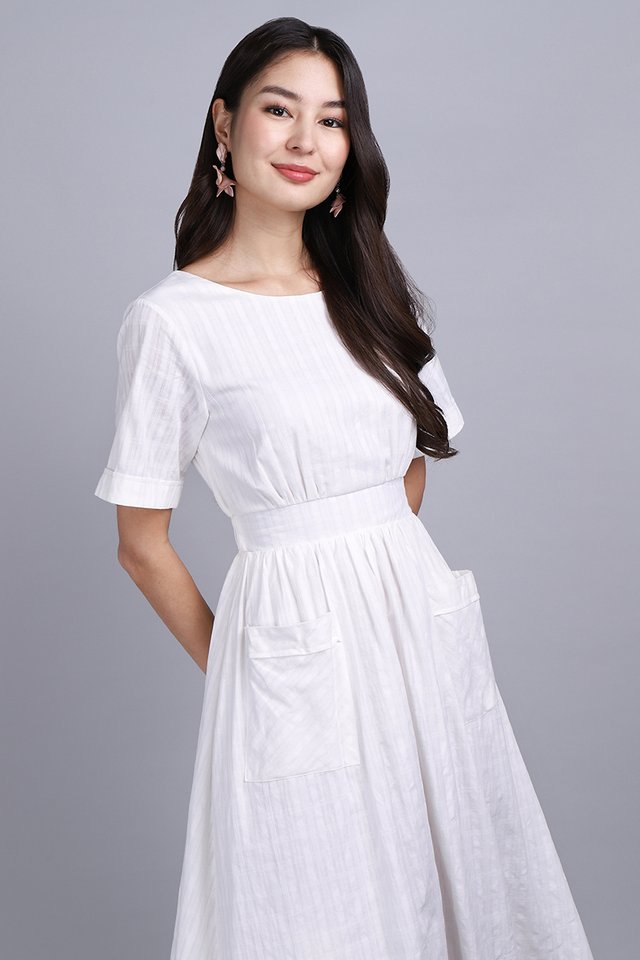 Giselle Dress In Classic White