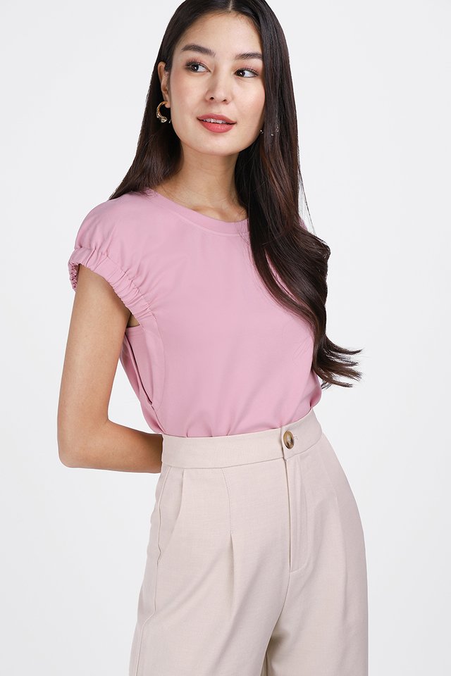 Remi Top In Lavender Pink