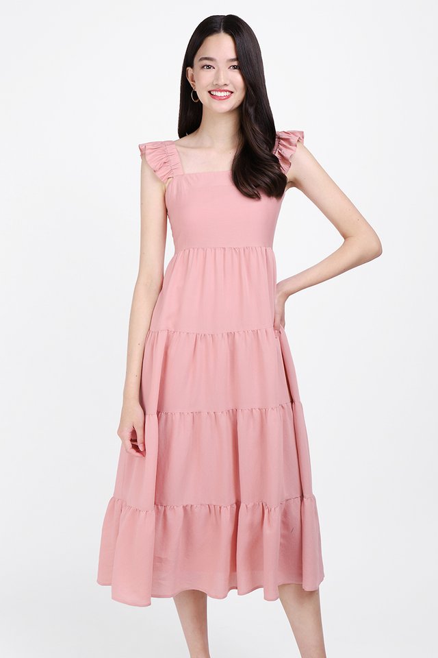 Athena Dress In Soft Pink