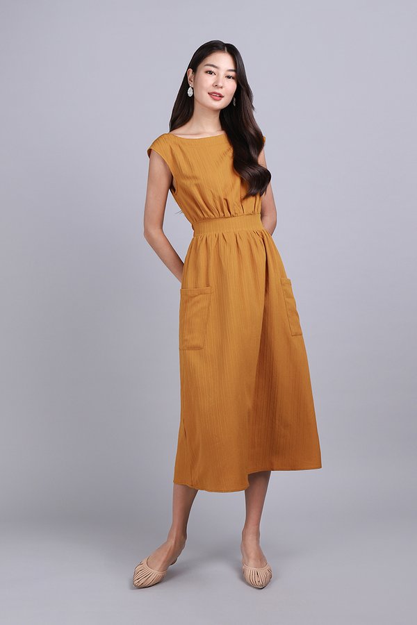 Felicity Dress In Caramel