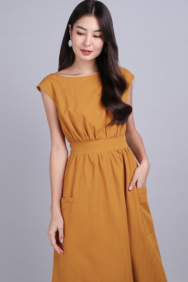 Felicity Dress In Caramel