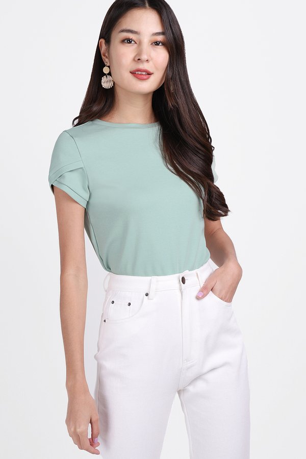 Angie Top In Seafoam