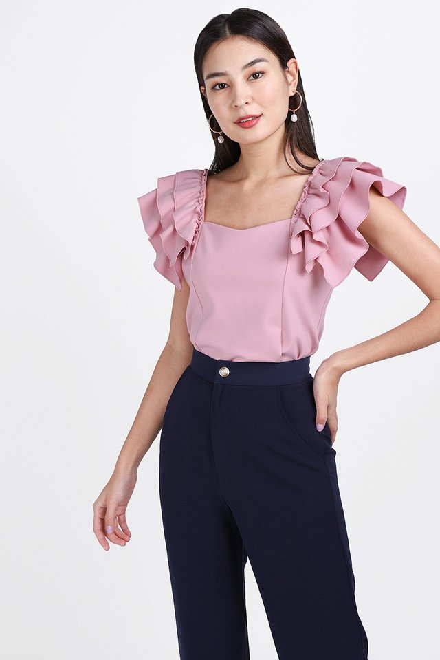 Charmaine Top In Lavender Pink