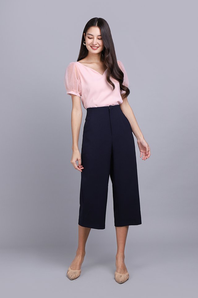 Troy Culottes In Navy Blue