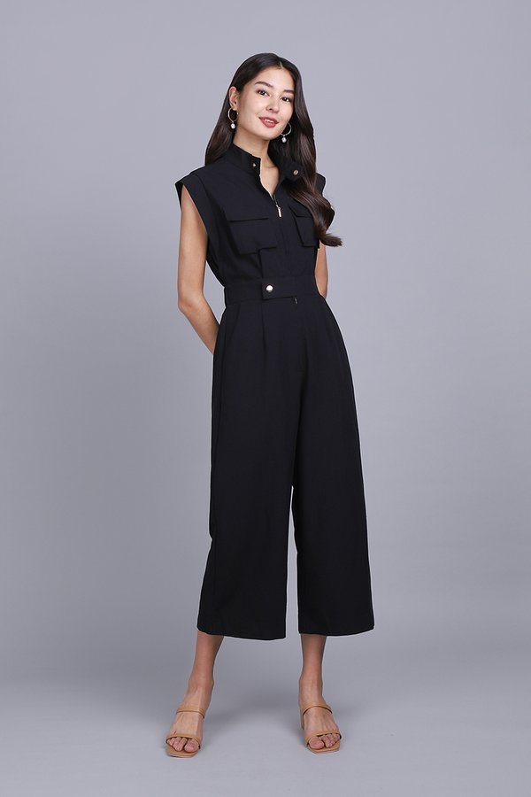 Pam Romper In Classic Black