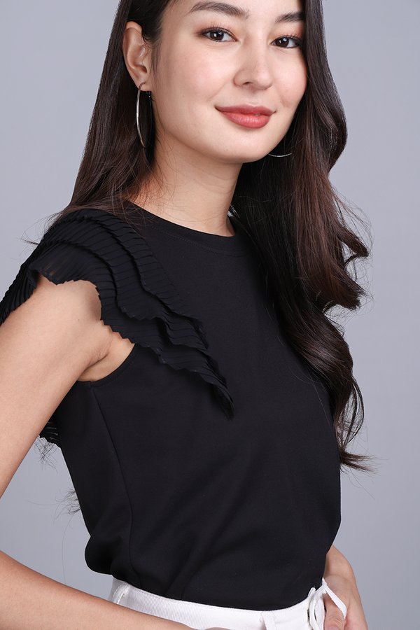 Carol Top In Classic Black