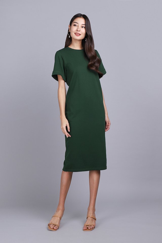 Nara Dress In Forest Green