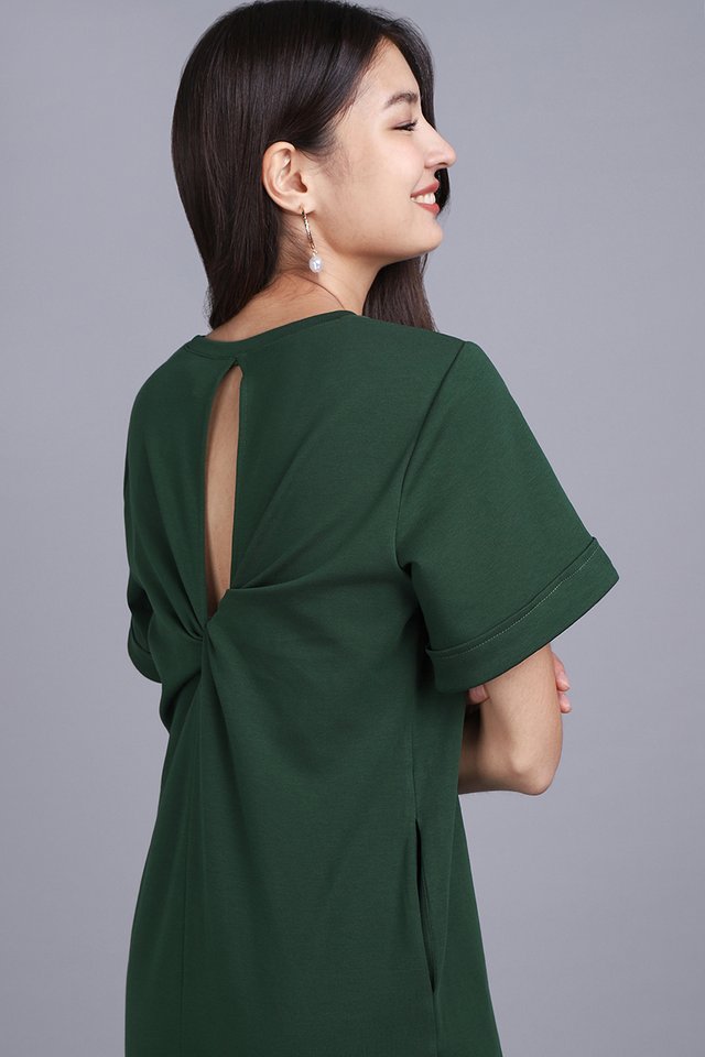 Nara Dress In Forest Green
