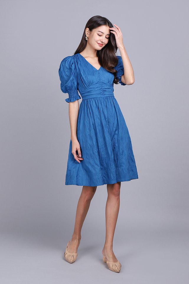 Arianna Dress In Cerulean Blue