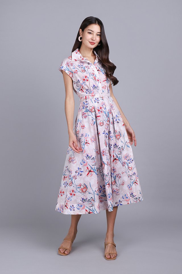 [BO] Nora Dress In Pink Florals