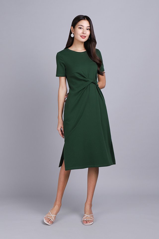Maple Dress In Forest Green