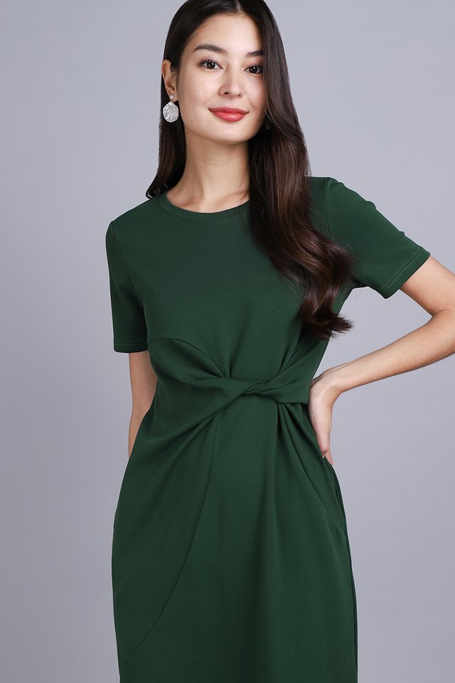Maple Dress In Forest Green