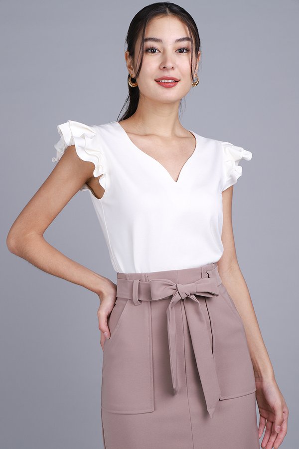 Vera Top In Classic White