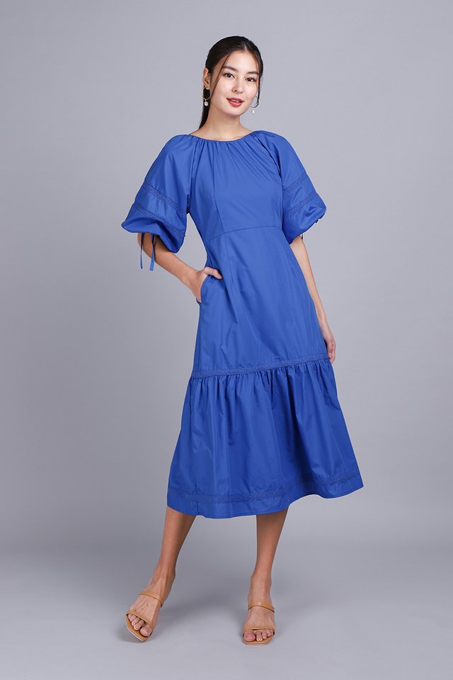 Gaia Dress In Cobalt Blue